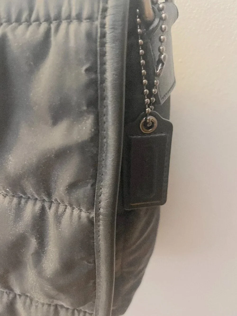 Coach Black Quilted Messenger/Laptop Bag F70507